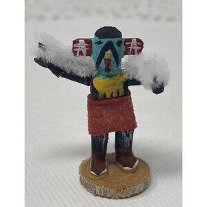 Handmade Miniature 1.5” Hopi Native American Kachina Doll Eagle Signed E.W.